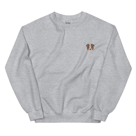 New - Embroidered Aussie Sweatshirt on Heart