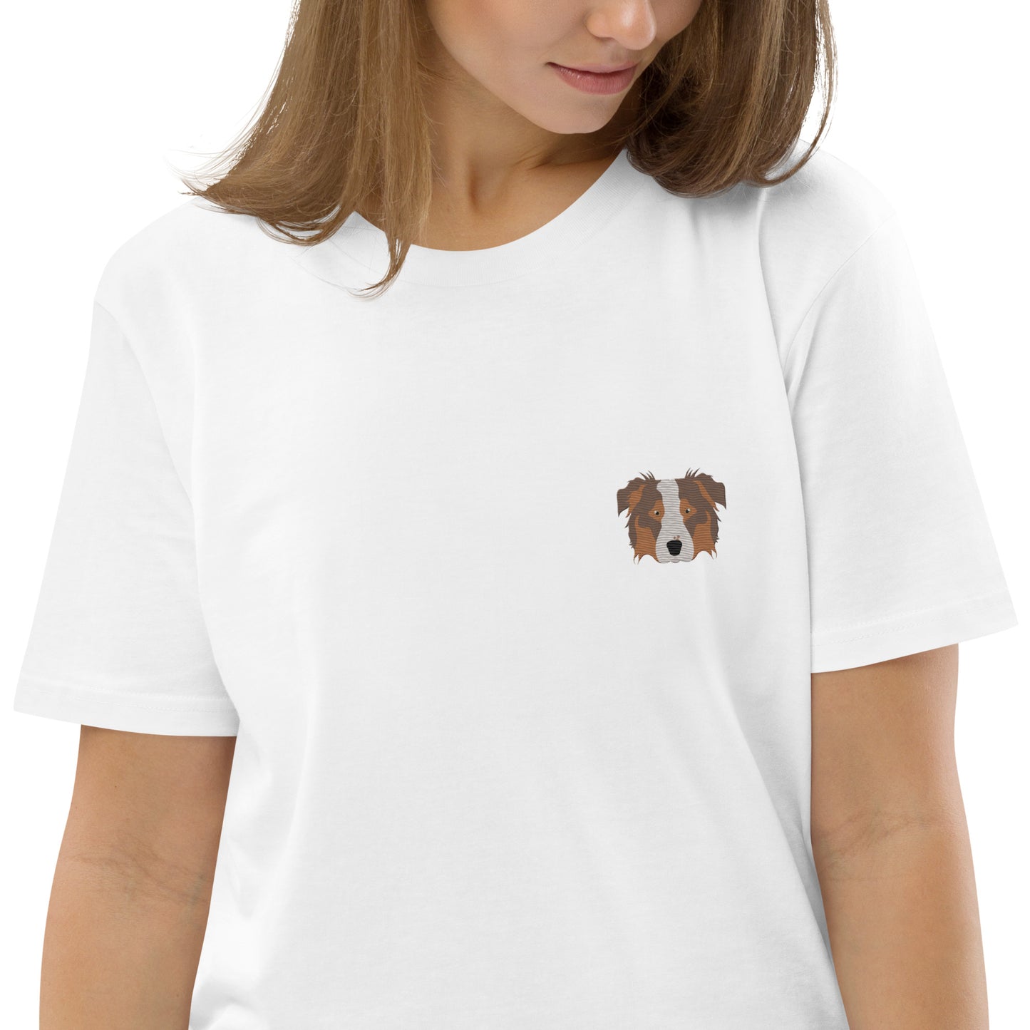 New - Embroidered Aussie T-shirt on Heart